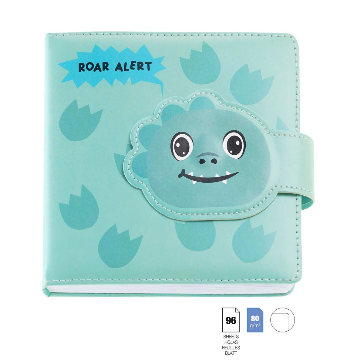 Caderno Acolchoado Liso Dino BACK2FUN