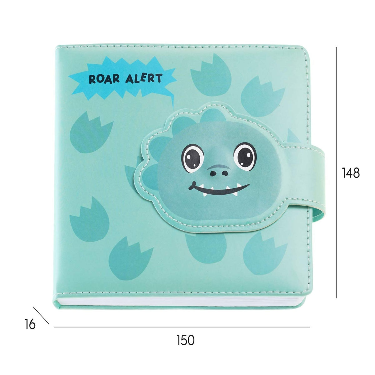 Caderno Acolchoado Liso Dino BACK2FUN