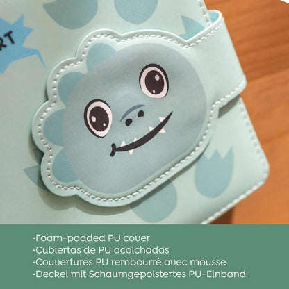Caderno Acolchoado Liso Dino BACK2FUN