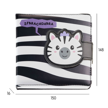 Caderno Acolchoado Liso Zebra BACK2FUN