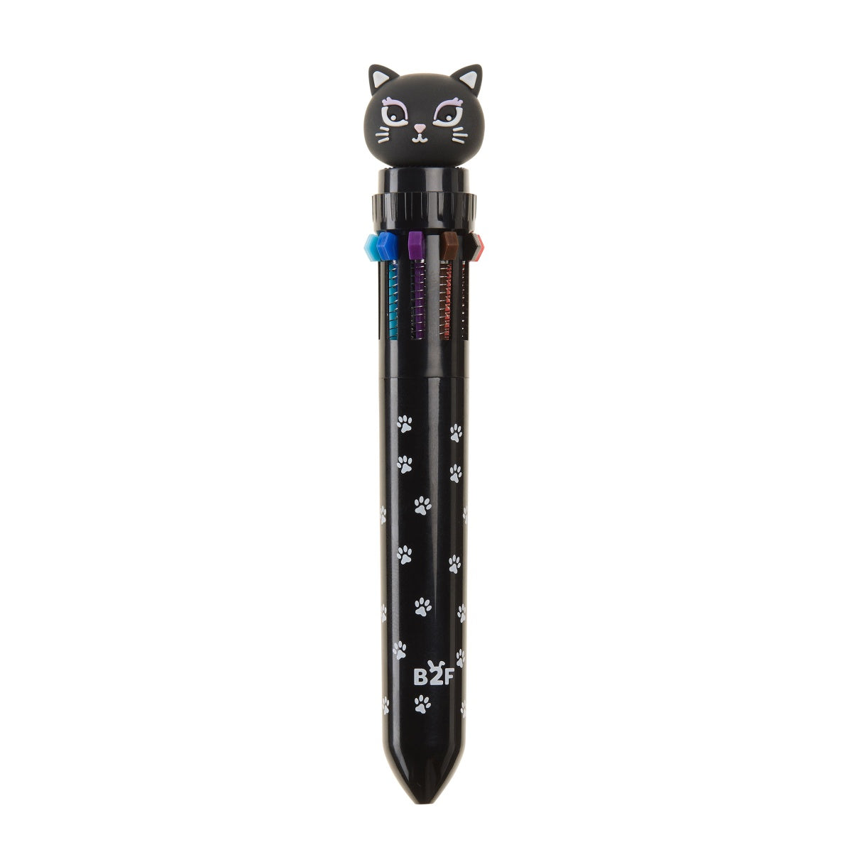 Esferográfica de 10 Cores Gato Preto – BACK2FUN