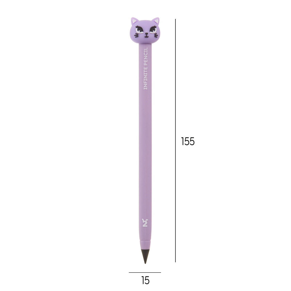 Lápis Infinito Gato BACK2FUN HB Nº2 + Recarga