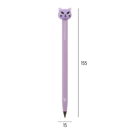 Lápis Infinito Gato BACK2FUN HB Nº2 + Recarga