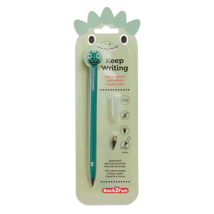 Lápis Infinito Dino BACK2FUN HB Nº2 + Recarga