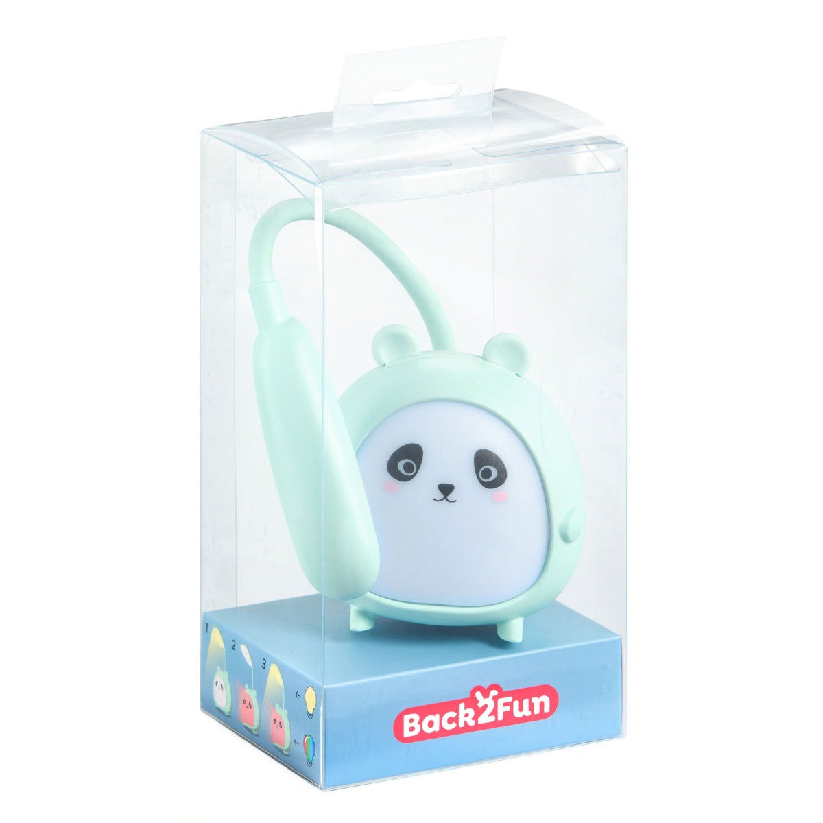 Candeeiro e Luz de Secretária LED BACK2FUN Panda Menta