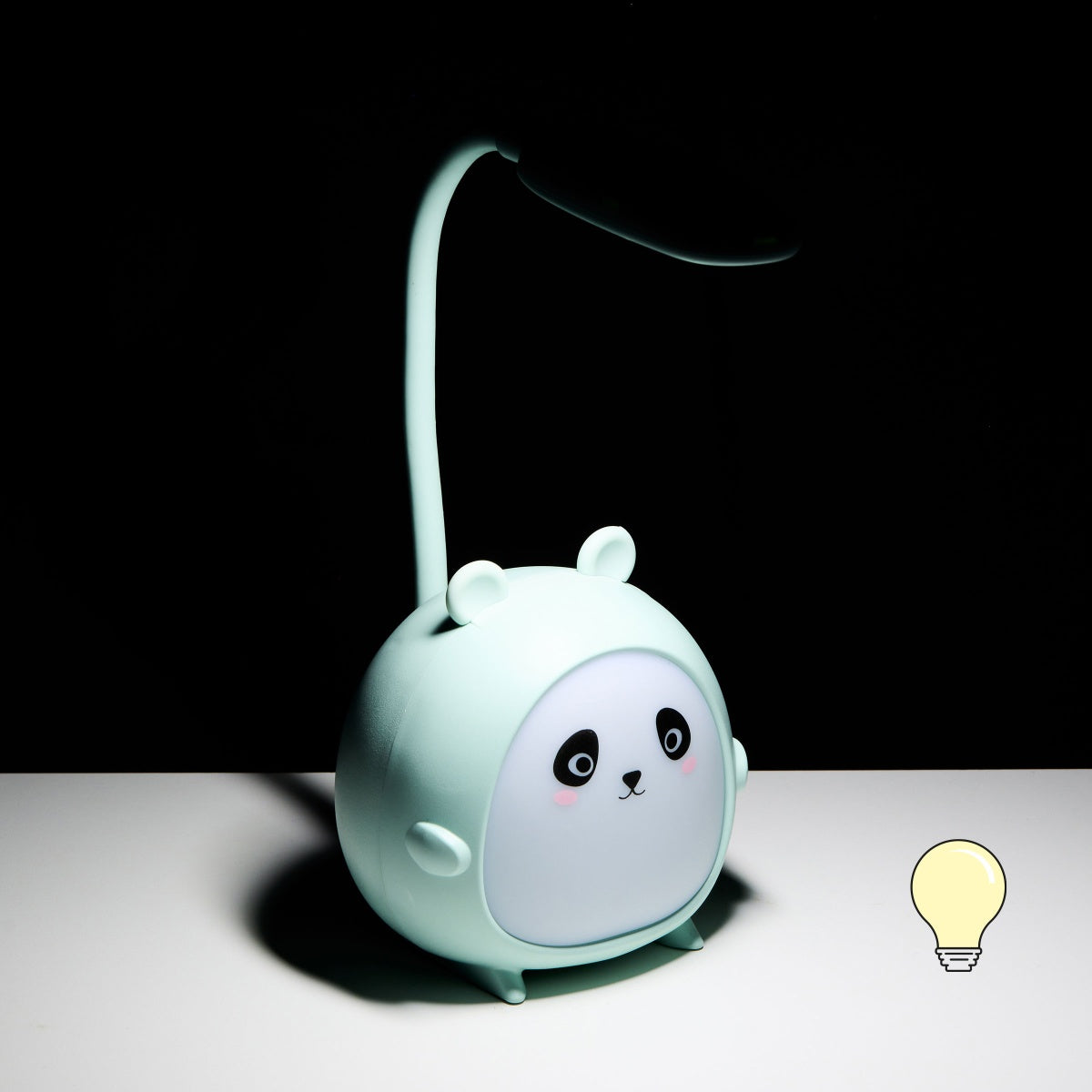 Candeeiro e Luz de Secretária LED BACK2FUN Panda Menta