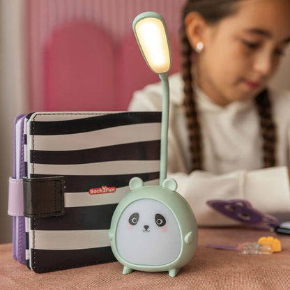 Candeeiro e Luz de Secretária LED BACK2FUN Panda Menta