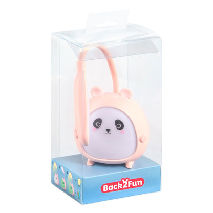 Candeeiro e Luz de Secretária LED BACK2FUN Panda Rosa
