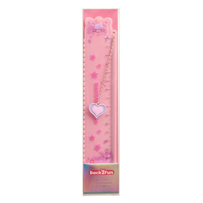Régua BACK2FUN Glitter 15 cm Unicórnio