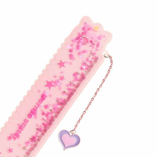 Régua BACK2FUN Glitter 15 cm Unicórnio
