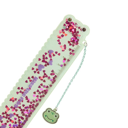 Régua BACK2FUN Glitter 15 cm Rã