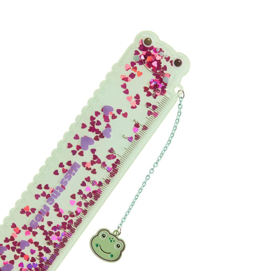 Régua BACK2FUN Glitter 15 cm Rã