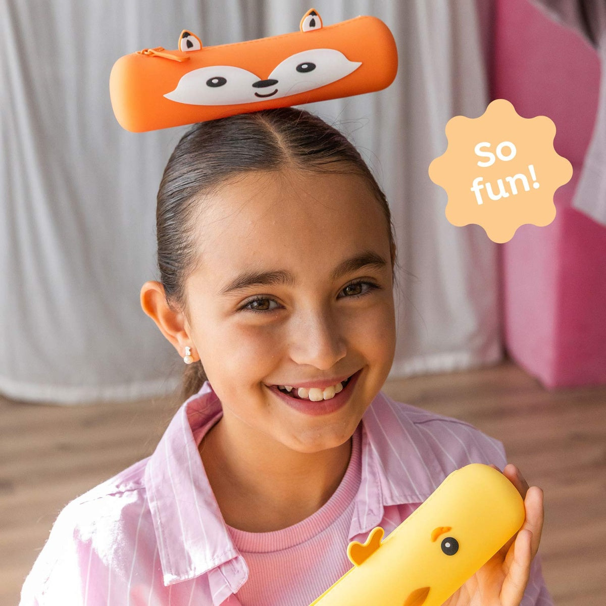Estojo de Silicone BACK2FUN Rollie Panda Vermelho