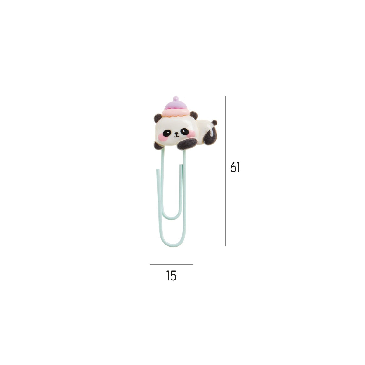 Conjunto de 5 Clips BACK2FUN Clip & Calm Panda