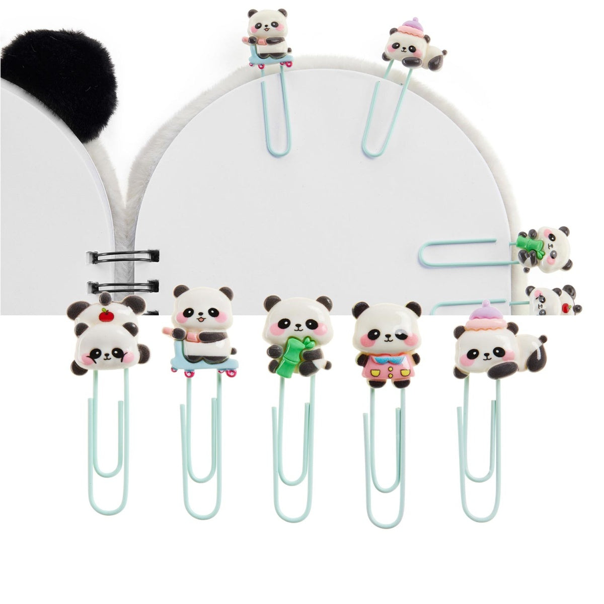 Conjunto de 5 Clips BACK2FUN Clip & Calm Panda