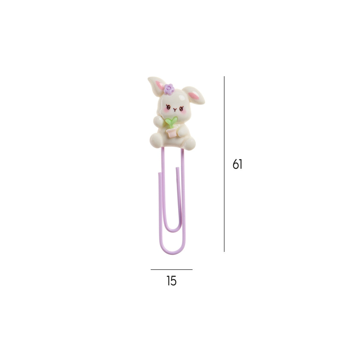 Conjunto de 5 Clips BACK2FUN Clip & Calm Coelho