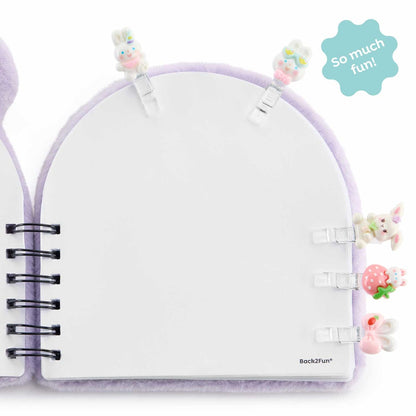 Conjunto 5 Mini Molas BACK2FUN Clip & Calm Coelho