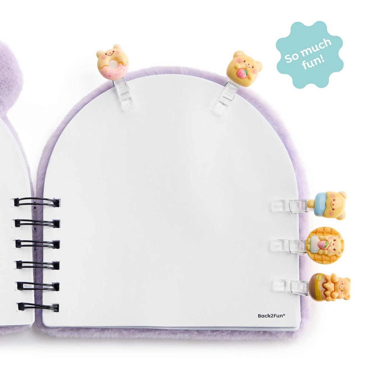 Conjunto 5 Mini Molas BACK2FUN Clip & Calm Urso