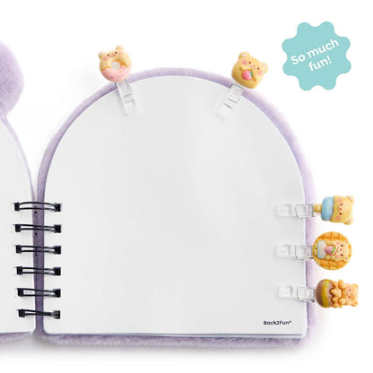 Conjunto 5 Mini Molas BACK2FUN Clip & Calm Urso