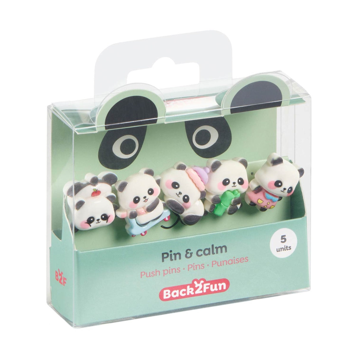 Conjunto 5 Pioneses BACK2FUN Clip & Calm Panda