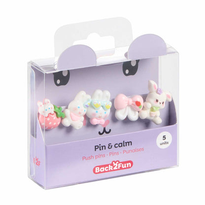 Conjunto 5 Pioneses BACK2FUN Clip & Calm Coelho