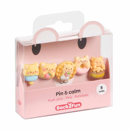 Conjunto 5 Pioneses BACK2FUN Clip & Calm Urso