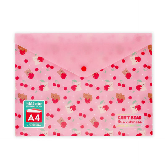 Porta documentos A4 Legami - Urso cereja