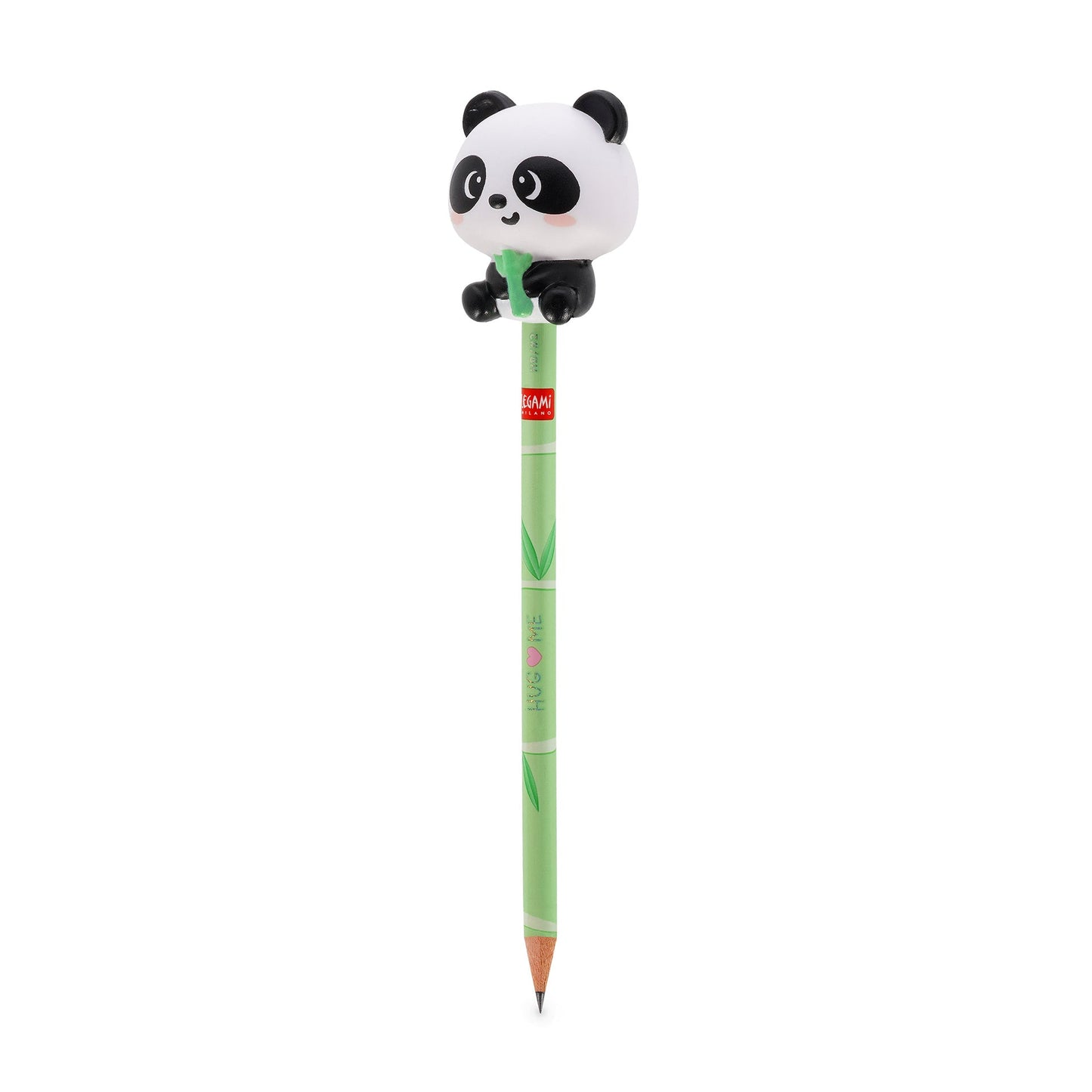 Lápis HB Squeezies Panda Legami | Lápis Escolar com Boneco Squishy para Escrita e Desenho