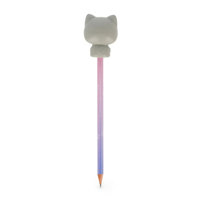 Lápis HB Squeezies Kitty Legami | Lápis Escolar com Boneco Squishy para Escrita e Desenho