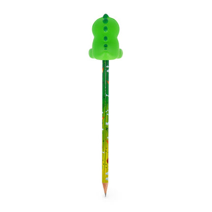 Lápis HB Squeezies Dino Legami | Lápis Escolar com Boneco Squishy para Escrita e Desenho