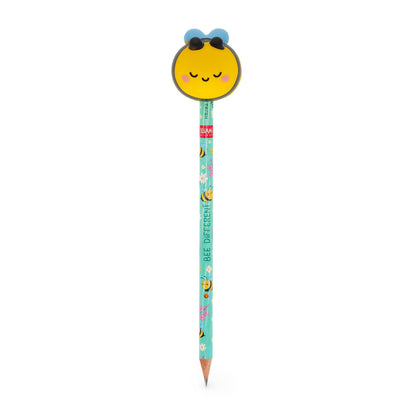 Lápis HB Squeezies Abelha Legami | Lápis Escolar com Boneco Squishy para Escrita e Desenho