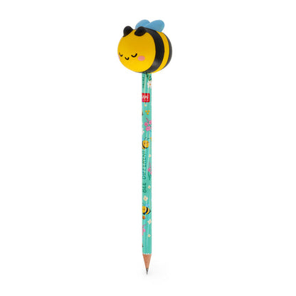 Lápis HB Squeezies Abelha Legami | Lápis Escolar com Boneco Squishy para Escrita e Desenho
