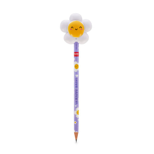 Lápis HB Squeezies Daisy Legami | Lápis Escolar com Boneco Squishy para Escrita e Desenho
