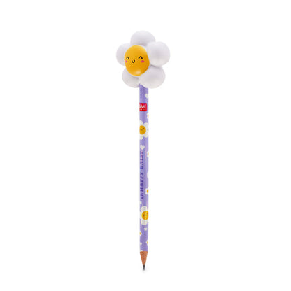 Lápis HB Squeezies Daisy Legami | Lápis Escolar com Boneco Squishy para Escrita e Desenho