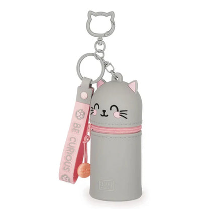 Porta-moedas com Porta-chaves Gato Kitty Mini Kawaii Legami