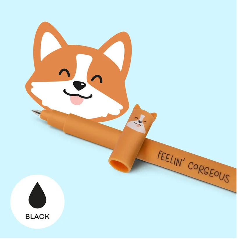 Caneta apagável Corgi Legami