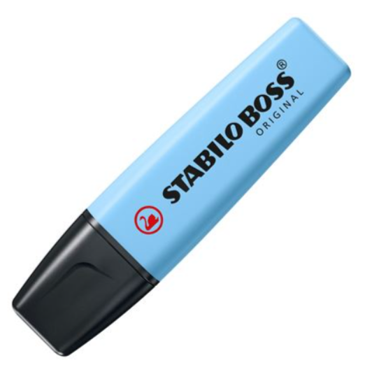 Sublinhador Stabilo Boss Pastel Azul 70/112