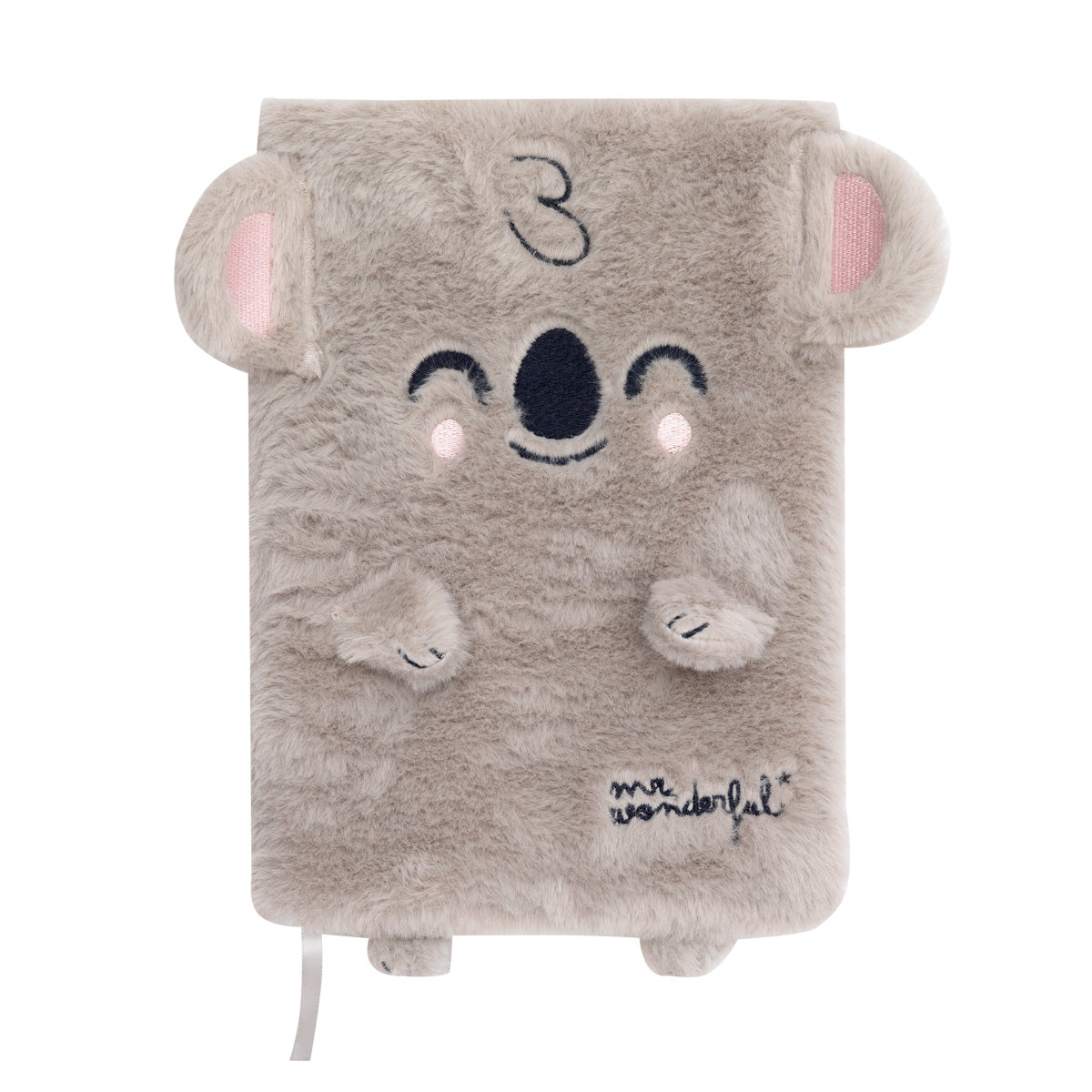 Caderno A5 peluche - Koala