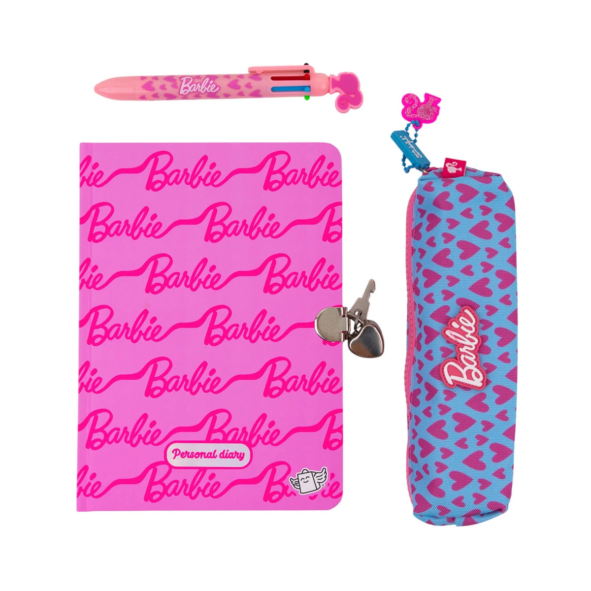 Kit Diário Secreto + Esferográfica Multi+ Estojo - Barbie — vista adicional, coleção Barbie × Mr. Wonderful