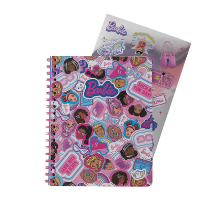 Caderno A5+ com Espiral Duplo - Barbie — vista adicional, coleção Barbie × Mr. Wonderful