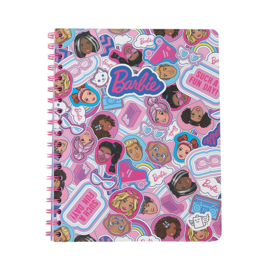 Caderno A5+ com Espiral Duplo - Barbie — fotografia original do produto Barbie × Mr. Wonderful
