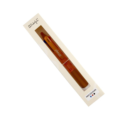 Caneta Apagável com 3 Tintas - Salmão