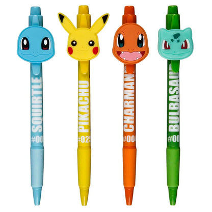 Conjunto de 4 Canetas Pokémon