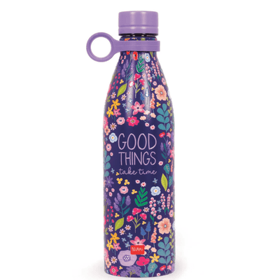Garrafa Térmica Legami Flowers 800ml | Garrafa Reutilizável em Aço Inoxidável para Escola, Trabalho e Desporto
