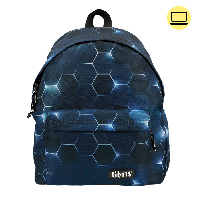 Mochila Ghuts My Ghuts PC NeoGrid 19L | Mochila Escolar para Portátil, Escola, Universidade e Viagem