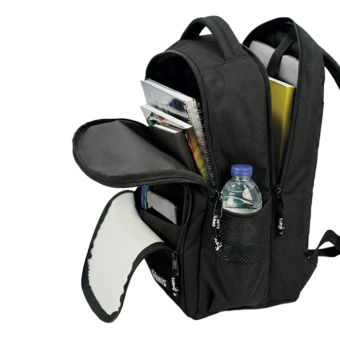 Mochila Ghuts MyTech Basics Black 23L | Mochila para Portátil, Escola, Universidade, Trabalho e Viagem