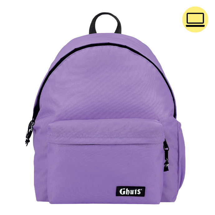 Mochila Ghuts My Ghuts PC Lavender 19L | Mochila Escolar para Portátil, Escola, Universidade e Viagem