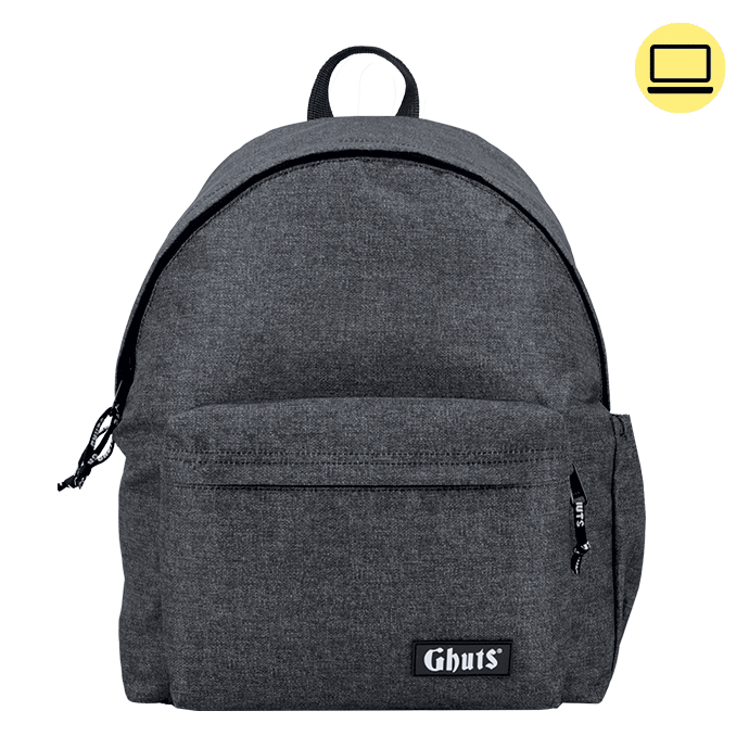 Mochila Ghuts My Ghuts PC Gravel Grey 19L | Mochila Escolar para Portátil, Escola, Universidade e Viagem
