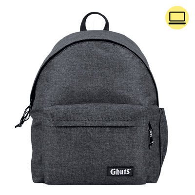 Mochila Ghuts My Ghuts PC Gravel Grey 19L | Mochila Escolar para Portátil, Escola, Universidade e Viagem