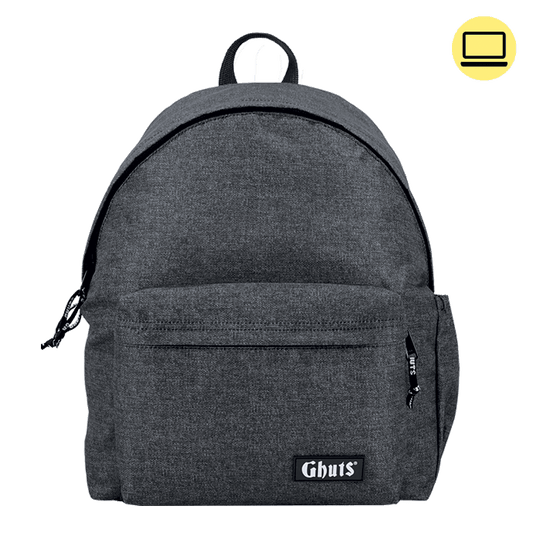 Mochila Ghuts My Ghuts PC Gravel Grey 19L | Mochila Escolar para Portátil, Escola, Universidade e Viagem